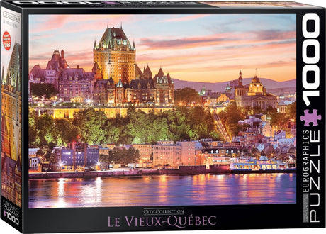 Eurographics - gamle Quebec [le vieux Quebec] - 1000 brikker 68×48cm (b×h) - puslespil