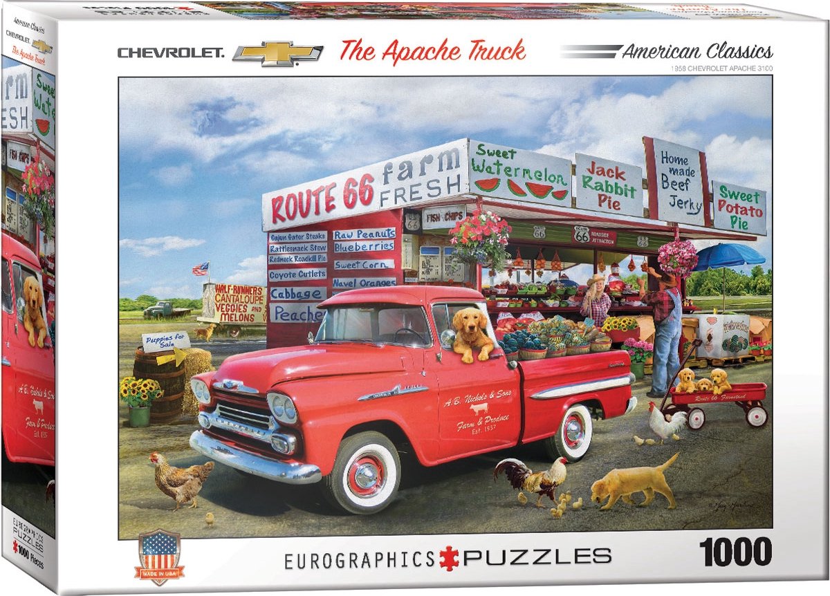 Eurographics puslespil 1959 Chevrolet Apache Greg Giordano 1000 brikker.