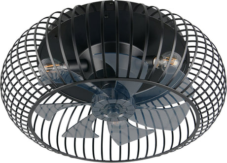 Rl live your light reality johanna - fan - sort mat - ekskl. 3x e27 4 w - fjernbetjening - 3 hastighedsindstillinger - sommer- og vintertilstand