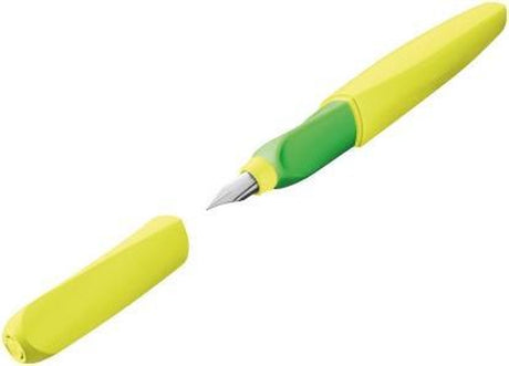 Pelikan fyldepen twist - neon gul - inkl. 2 ekstra patroner