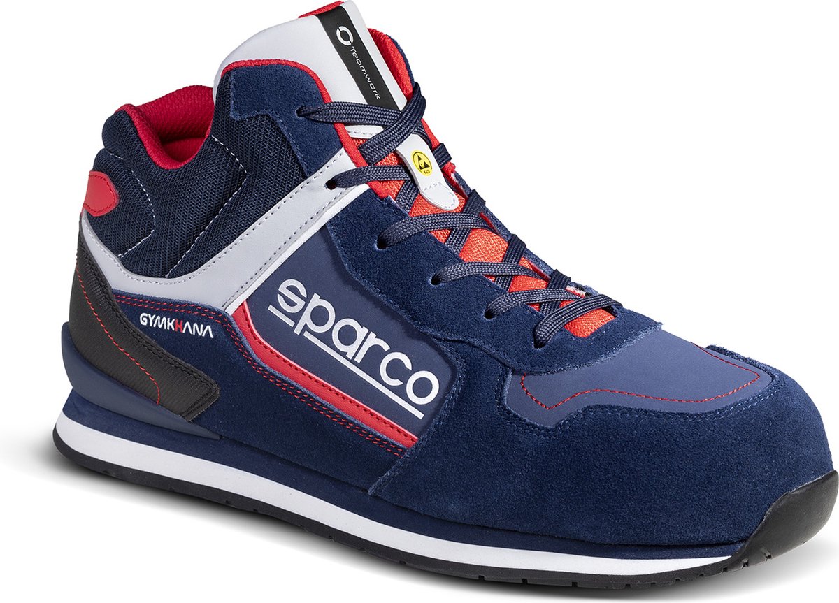 Sparco arbejdssko s3 esd - gymkhana-h olympus - marineblå - størrelse 48