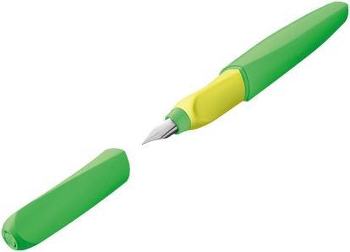 Pelikan twist fyldepen - neongrøn - inkl. 2 ekstra patroner