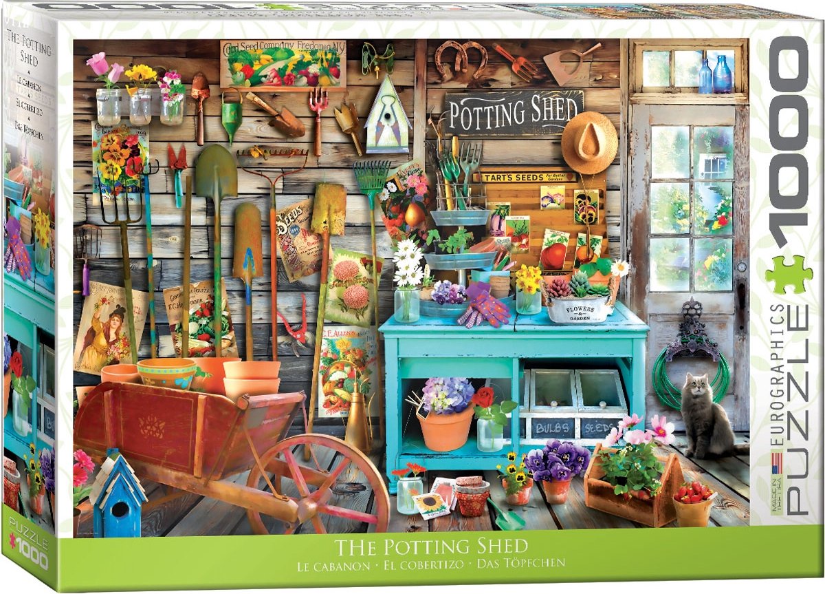 Eurographics - potteskuret - 1000 brikker 68×48cm (b×h) - puslespil