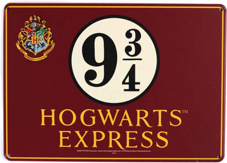 Half moon bay harry potter - platform 9 3 4 lille blikskilt