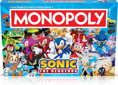 Vindertræk monopol - brætspil - sonic - engelsk