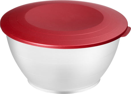 Westmark opbevaringsglas serveringsskål, med låg, kapacitet: 6,5 liter, plast, BPA-fri, Olympia, farve: transparent rød, 2419221r