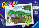 Ravensburger Creart Maleri ved nummer - Vandrende Dinosaurus