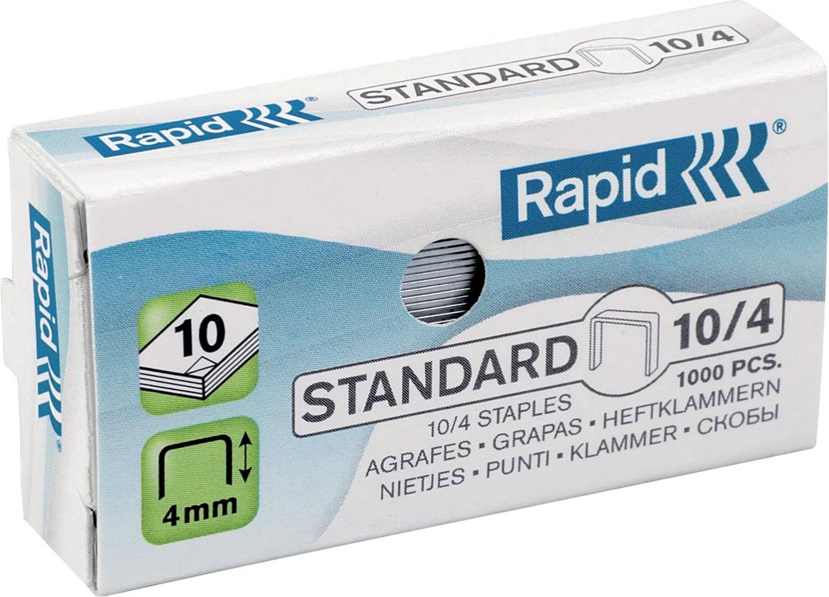 Hurtighæftning nr.10 galvaniseret standard 1000 stk
