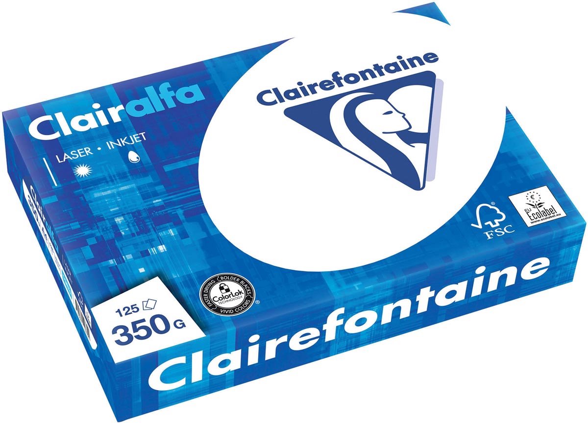 Clairefontaine clairalfa papir a4 350g 125v