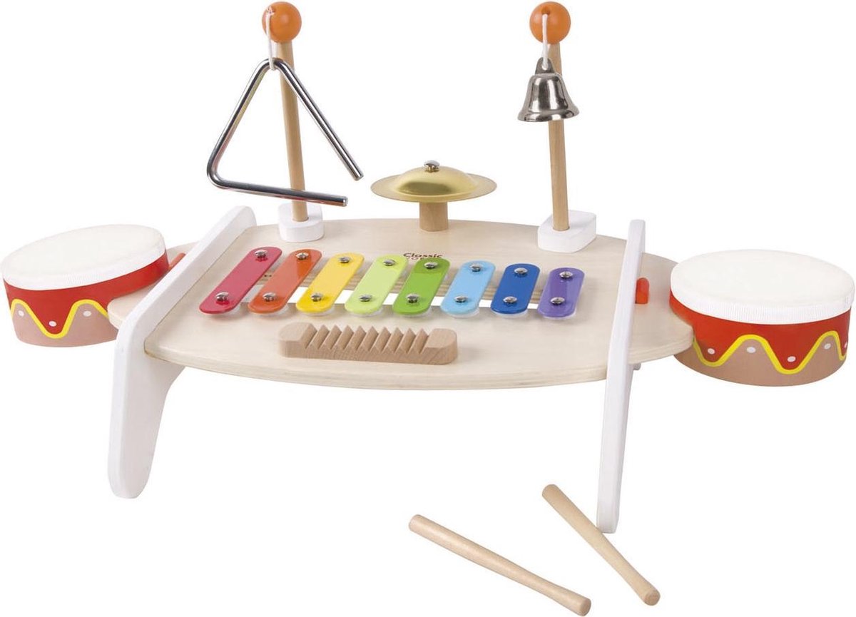 Klassisk verden - musikinstrumentsæt til børn - xylofon og trommer