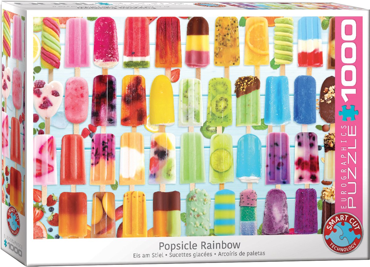 Eurographics - popsicle rainbow [popsicle rainbow] - 1000 brikker 68×48cm (b×h) - puslespil