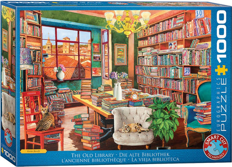 Eurographics - det gamle bibliotek [det gamle bibliotek] - borelli guido - 1000 brikker 68×48cm (b×h) - puslespil