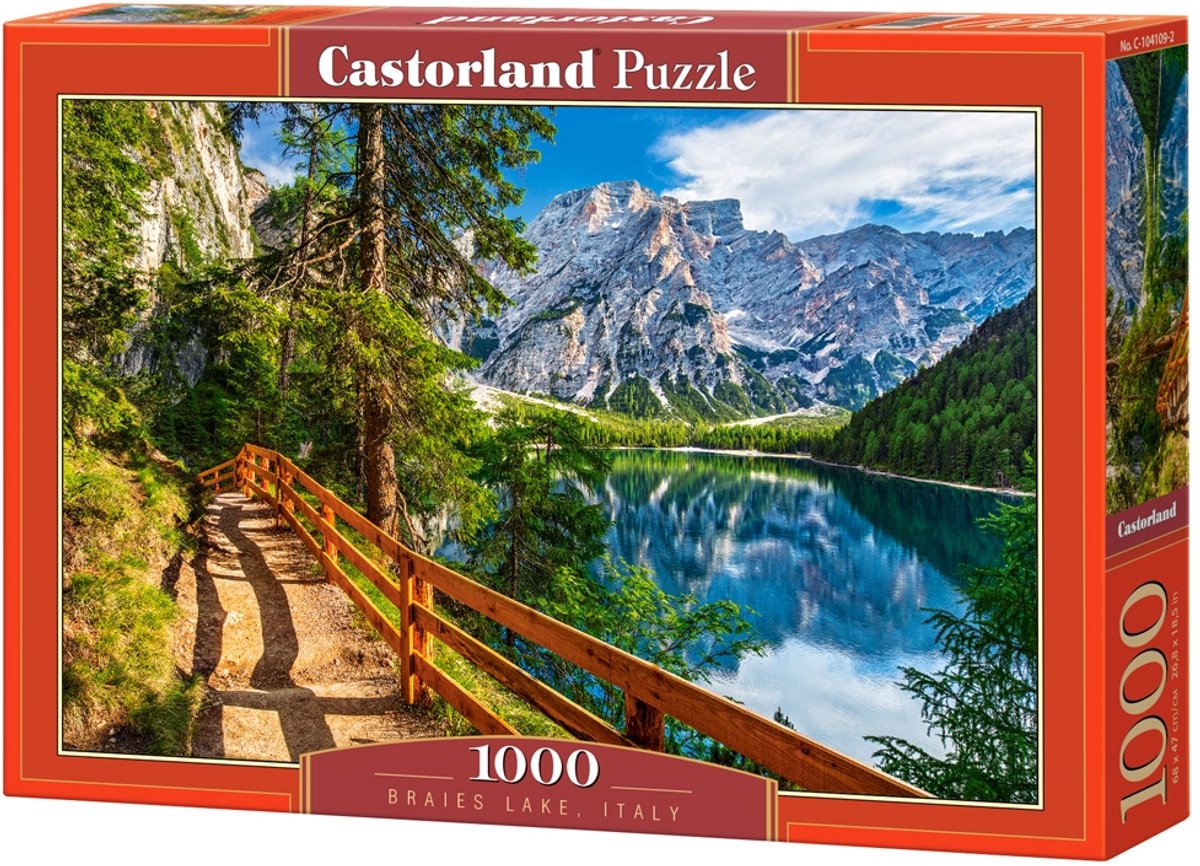 Castorland puslespil Braies Lake Italy, 1000 stk.