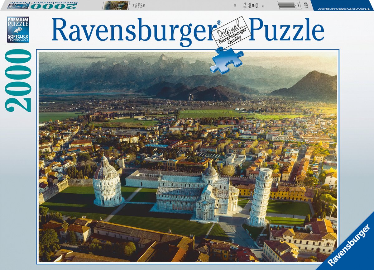 Ravensburger puslespil Pisa i Italien - puslespil - 2000 brikker