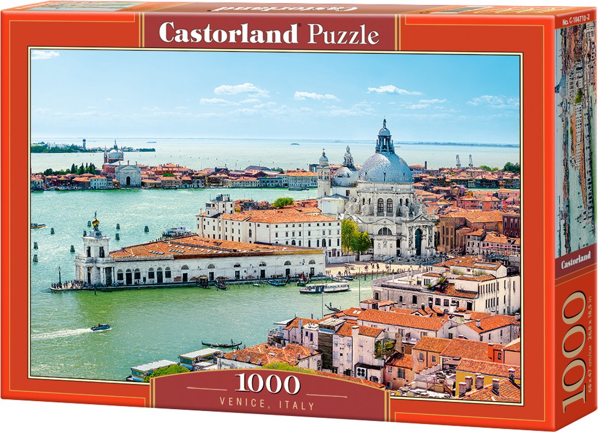 Castorland Venedig, Italien – puslespil – 1.000 brikker – satin finish – perfekt pasform – europæisk kvalitet