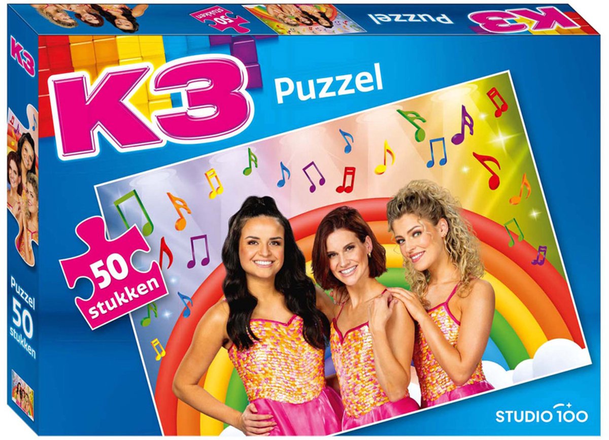 K3 puslespil - havfrue kjole, 50 stk.
