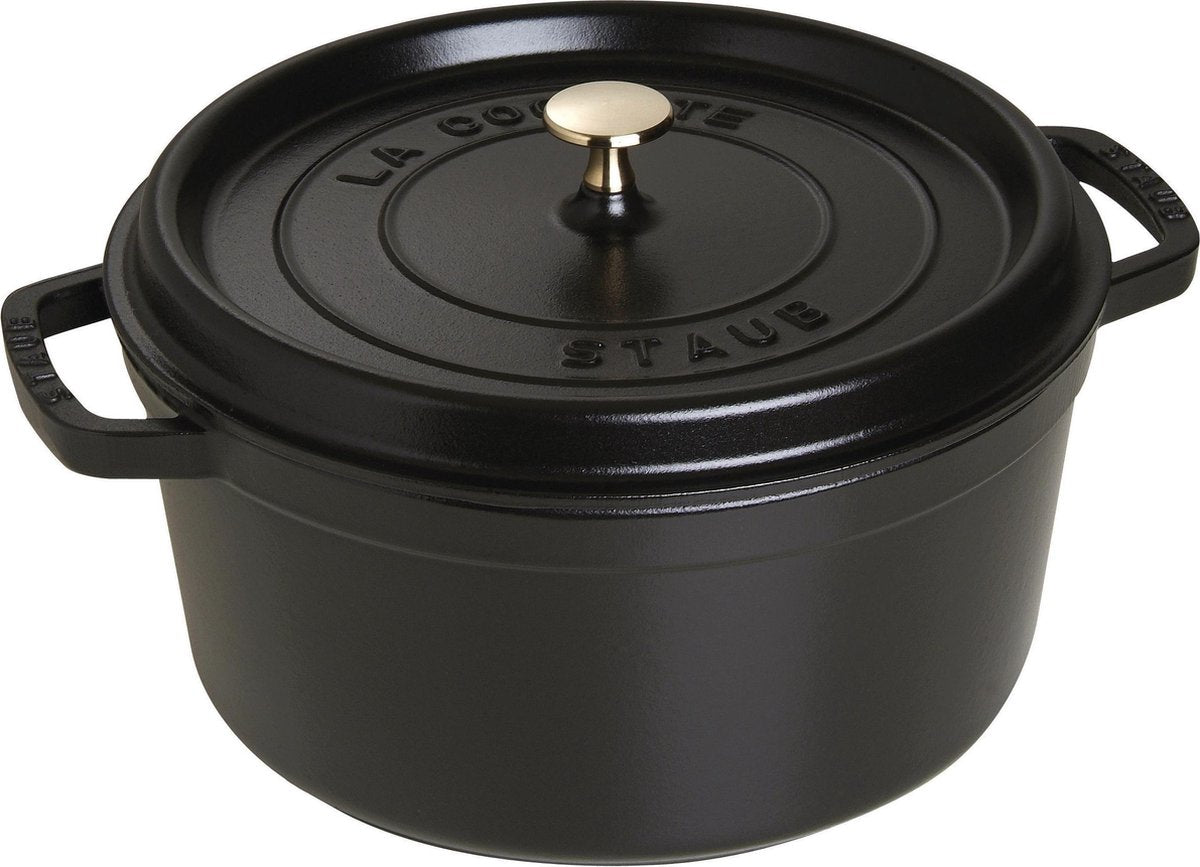 Staub rund gryde - ø28 cm - sort