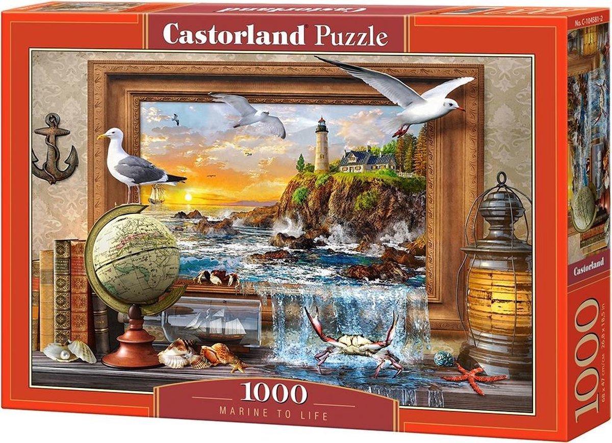 Castorland marine to life - puslespil - 1.000 brikker - satin finish - perfekt pasform - europæisk kvalitet