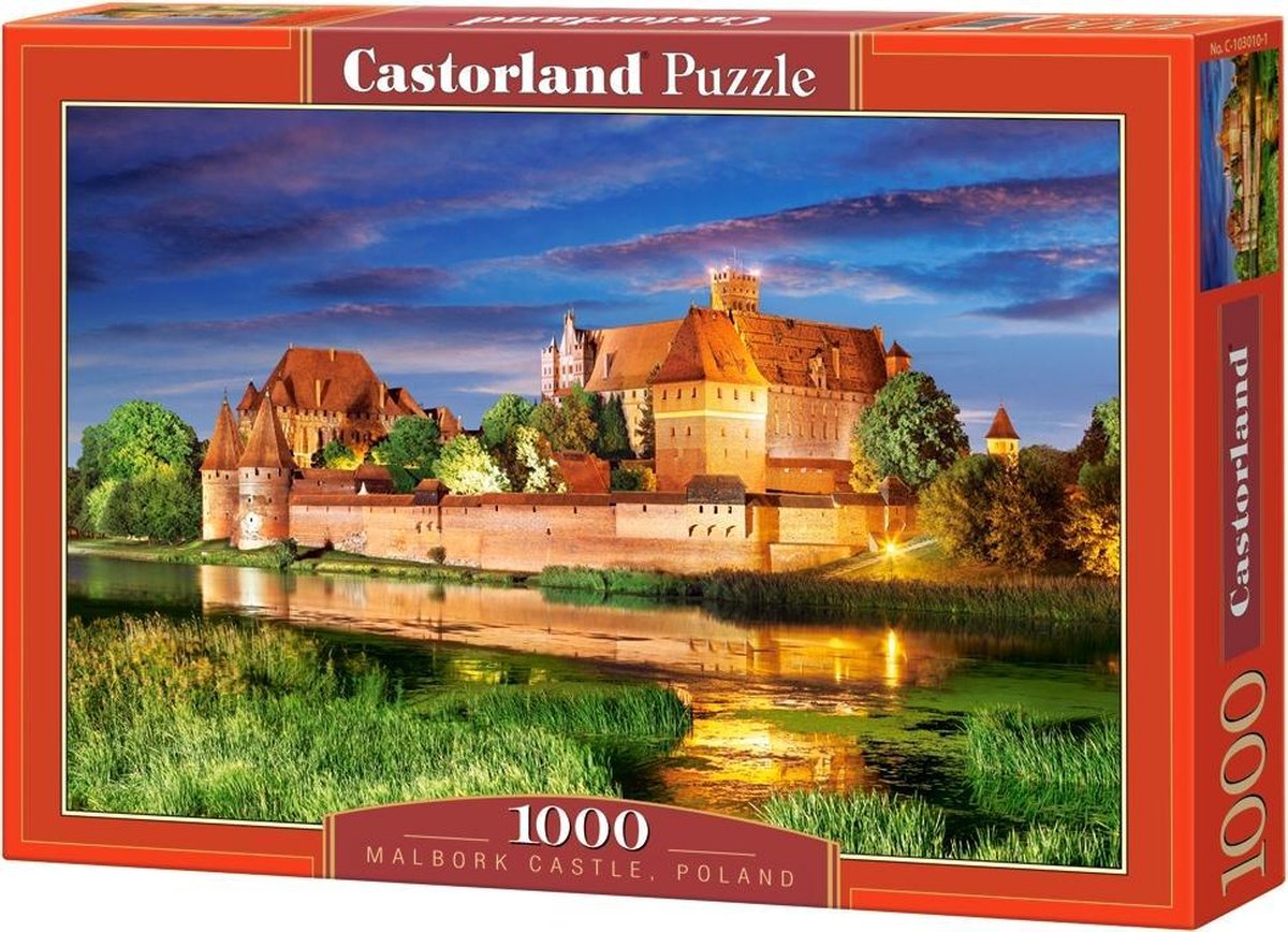 Castorland Malbork Castle Polen – puslespil – 1.000 brikker – satin finish – perfekt pasform – europæisk kvalitet