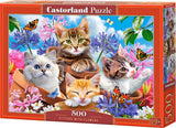 Castorland puslespil killinger med blomster, 500 stk.