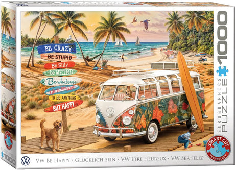 Eurographics - vw be happy [be happy] - 1000 brikker 68×48cm (b×h) - puslespil