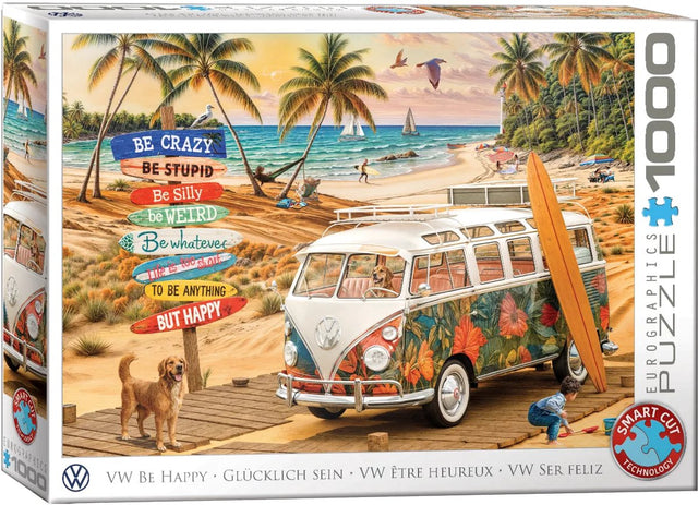 Eurographics - vw be happy [be happy] - 1000 brikker 68×48cm (b×h) - puslespil