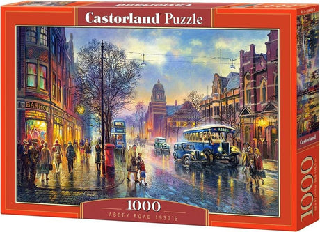 Castorland Abbey Road 1930'erne - puslespil - 1.000 brikker - satin finish - perfekt pasform - Europæisk kvalitet