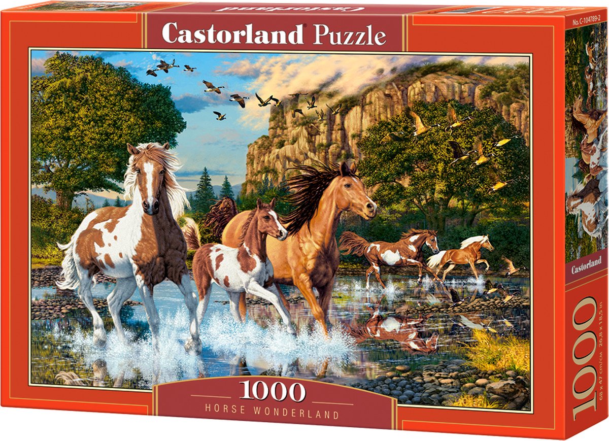 Castorland horse wonderland – puslespil – 1.000 brikker – satin finish – perfekt pasform – europæisk kvalitet