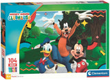 Clementoni maxi puslespil mickey mouse klubhus - 104 stk.