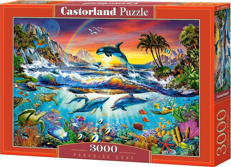 Castorland paradise cove – puslespil – 3.000 brikker – satin finish – perfekt pasform – europæisk kvalitet