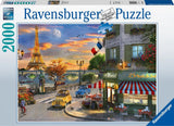 Ravensburger puslespil romantisk aften i Paris - puslespil - 2000 brikker