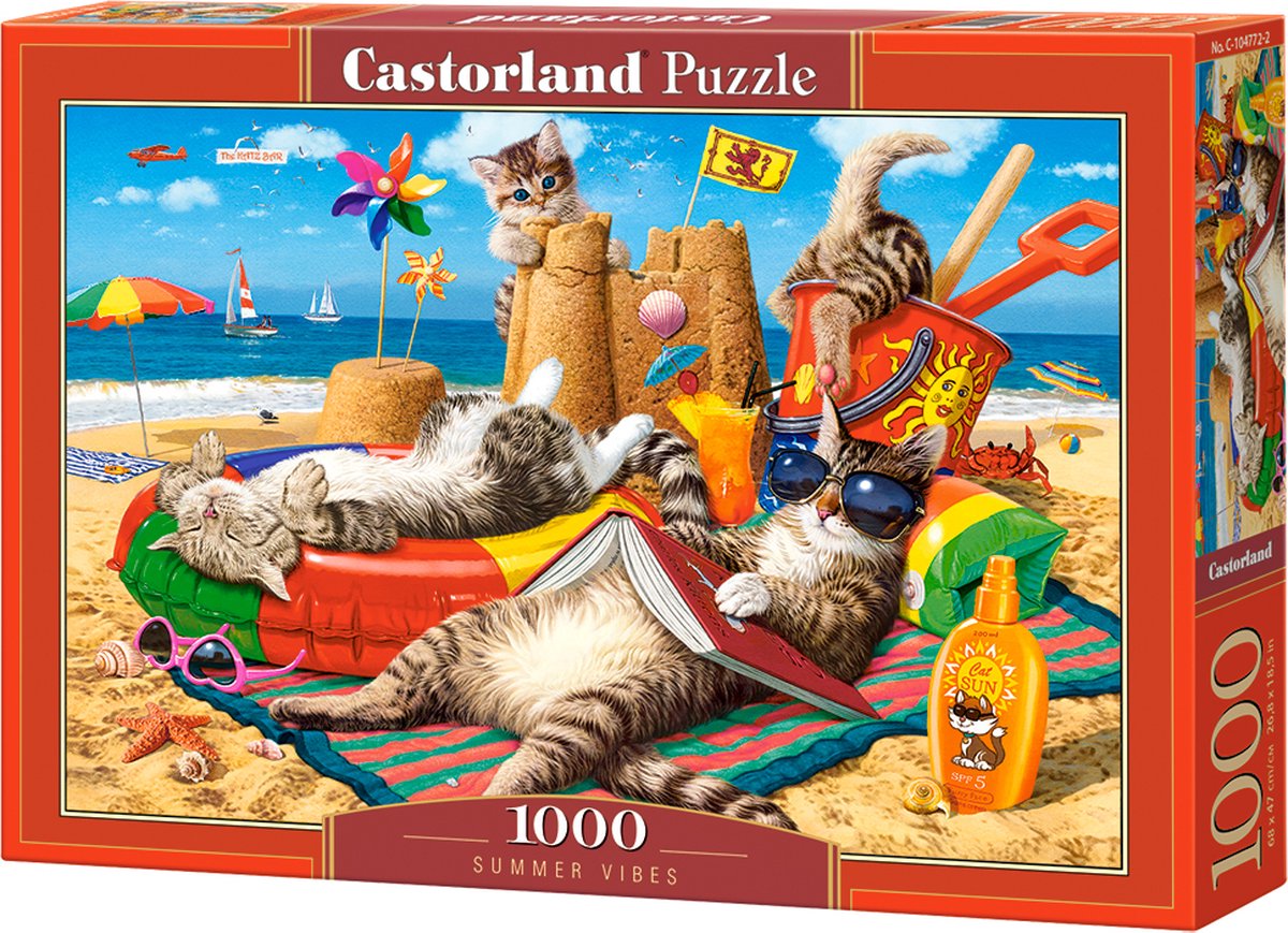 Castorland sommervibes – puslespil – 1.000 brikker – satin finish – perfekt pasform – europæisk kvalitet