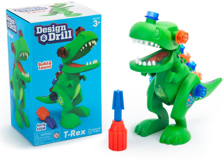Læringsressourcer design drill® t-rex - bore dekoreret dinosaur - stemme - 3+