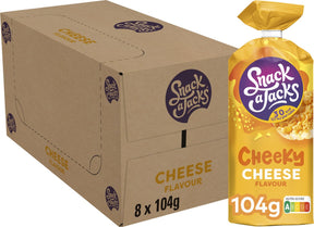 Snack en jacks ris vaffelost - snack - 8 x 104 gram