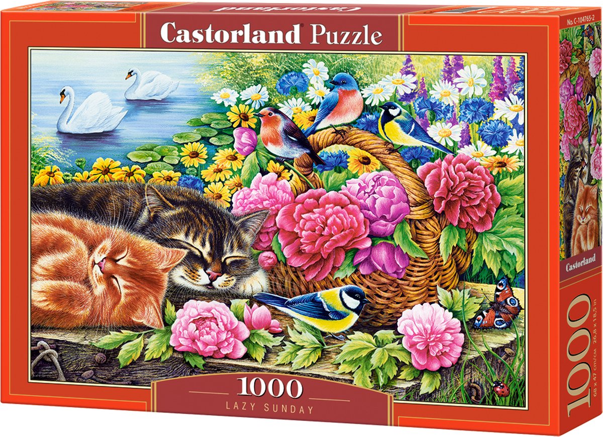 Castorland lazy Sunday – puslespil – 1.000 brikker – satin finish – perfekt pasform – europæisk kvalitet