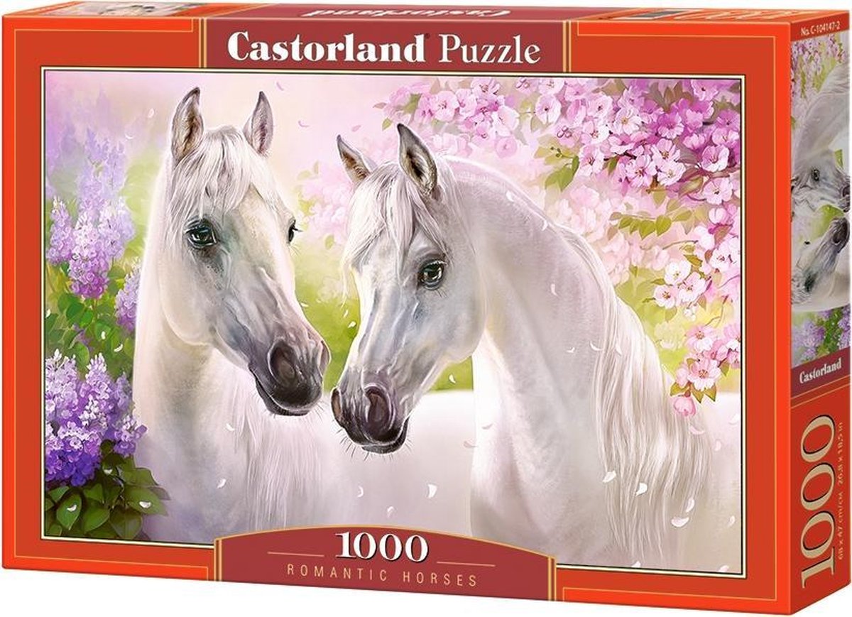 Castorland romantiske heste – puslespil – 1.000 brikker – satin finish – perfekt pasform – europæisk kvalitet