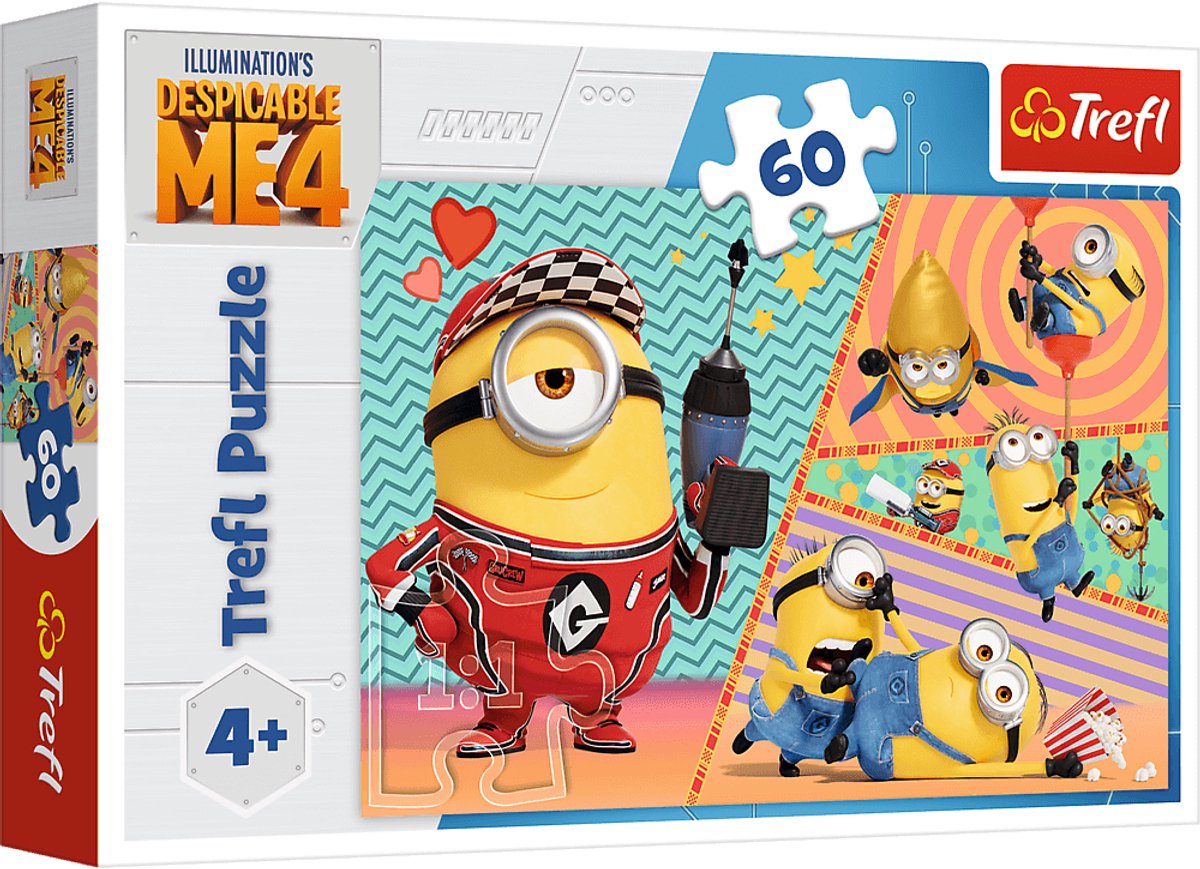 Trefl minions puslespil - 60 brikker - fra 4 år