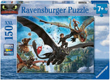 Ravensburger puslespil drager og helte - 150 stk. xxl
