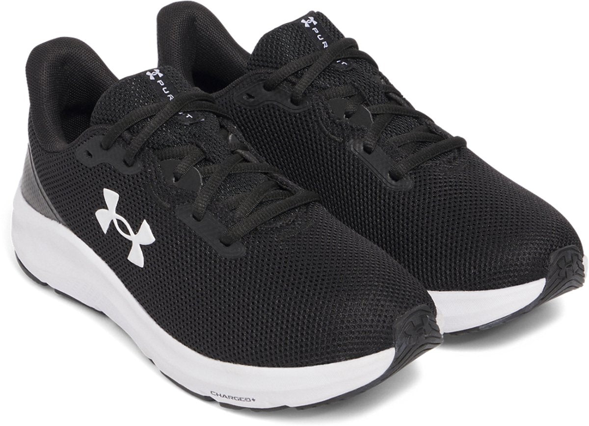 Under armour ua w charged pursuit 4 dame sportssko - sort - hvid