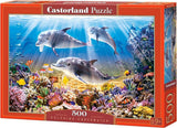 Castorland puslespil delfiner under vandet, 500 stk.