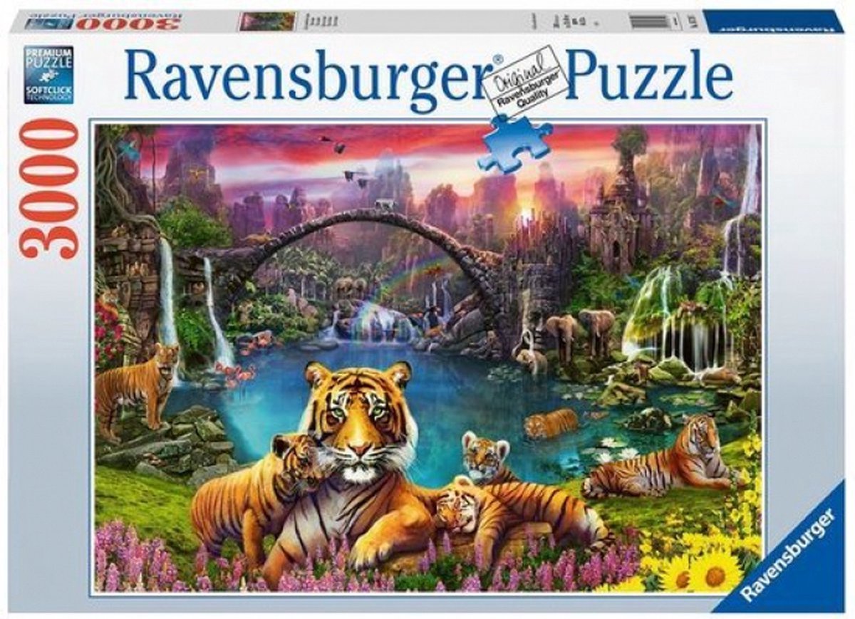 Ravensburger puslespil tiger paradis 3000 brikker