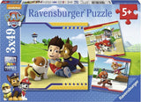 Ravensburger puslespil potepatrulje: helte med pels - 3x49 brikker - børnepuslespil