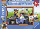 Ravensburger potepatrulje i aktion - 2 x 12 brikker - børnepuslespil