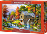 Castorland old sutter's mill – puslespil – 500 brikker – satin finish – perfekt pasform – europæisk kvalitet