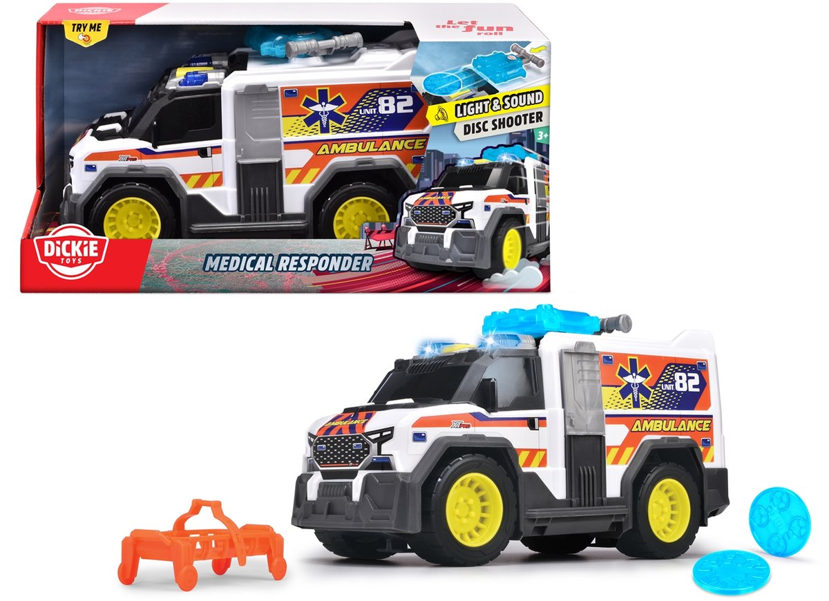 Dickie legetøj - ambulance - ambulance - lys og lyd - fra 3 år