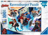 Ravensburger puslespil marvel thor - puslespil - 100 xl brikker puslespil til børn