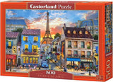 Castorland streets of paris – puslespil – 500 brikker – satin finish – perfekt pasform – europæisk kvalitet