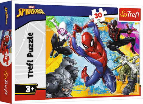 Trefl spider-man serie - puslespil - 30 brikker - 27x20 cm