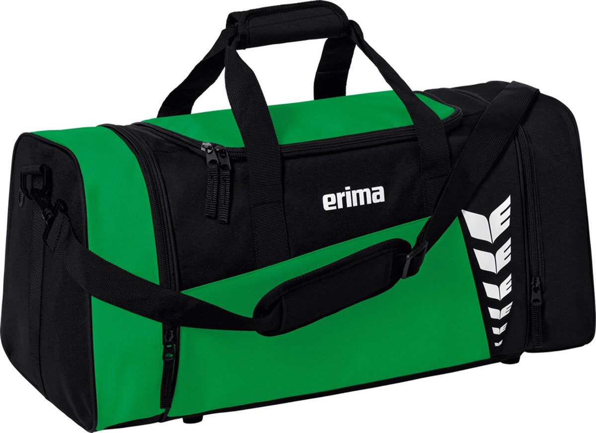 Erima six wings (medium) sportstaske med sidelommer - sort smaragd | størrelse: m