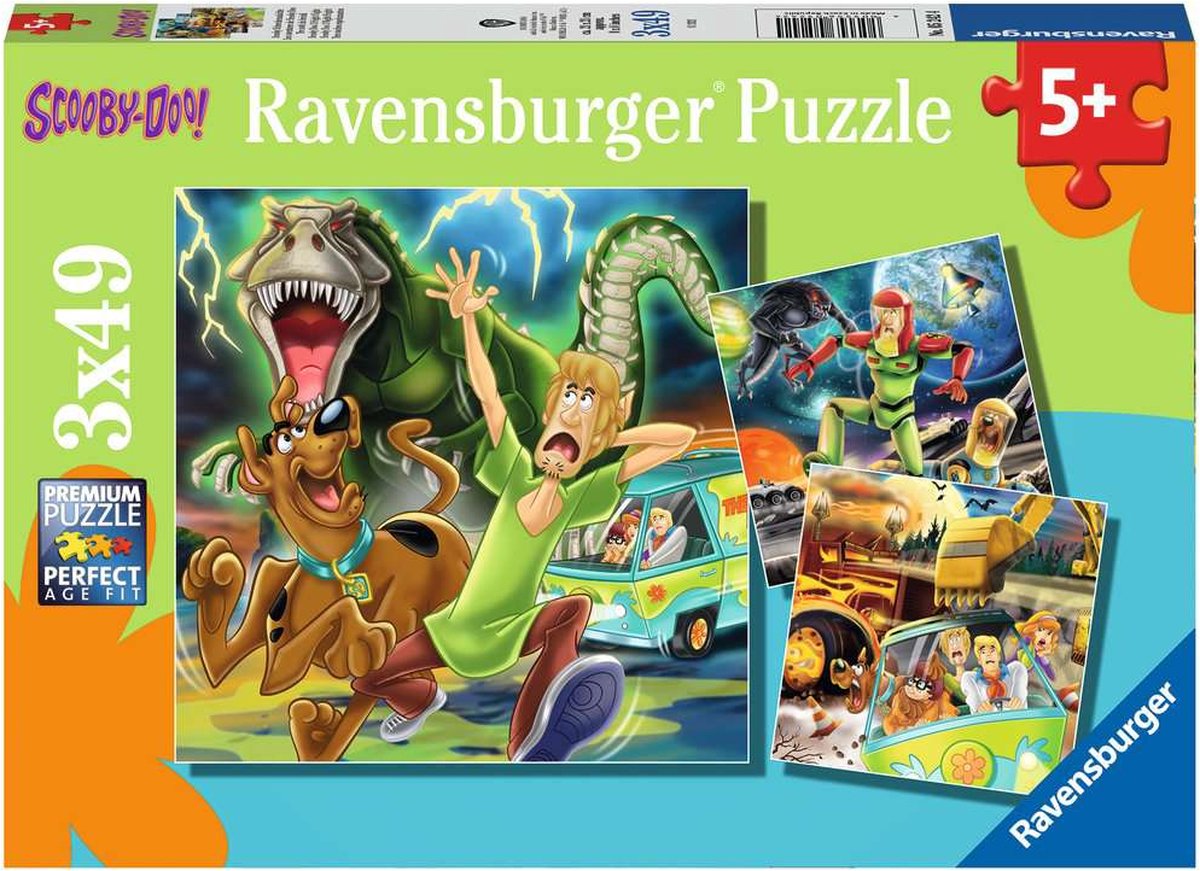 Ravensburger puslespil scooby doo - puslespil - 3x49 brikker